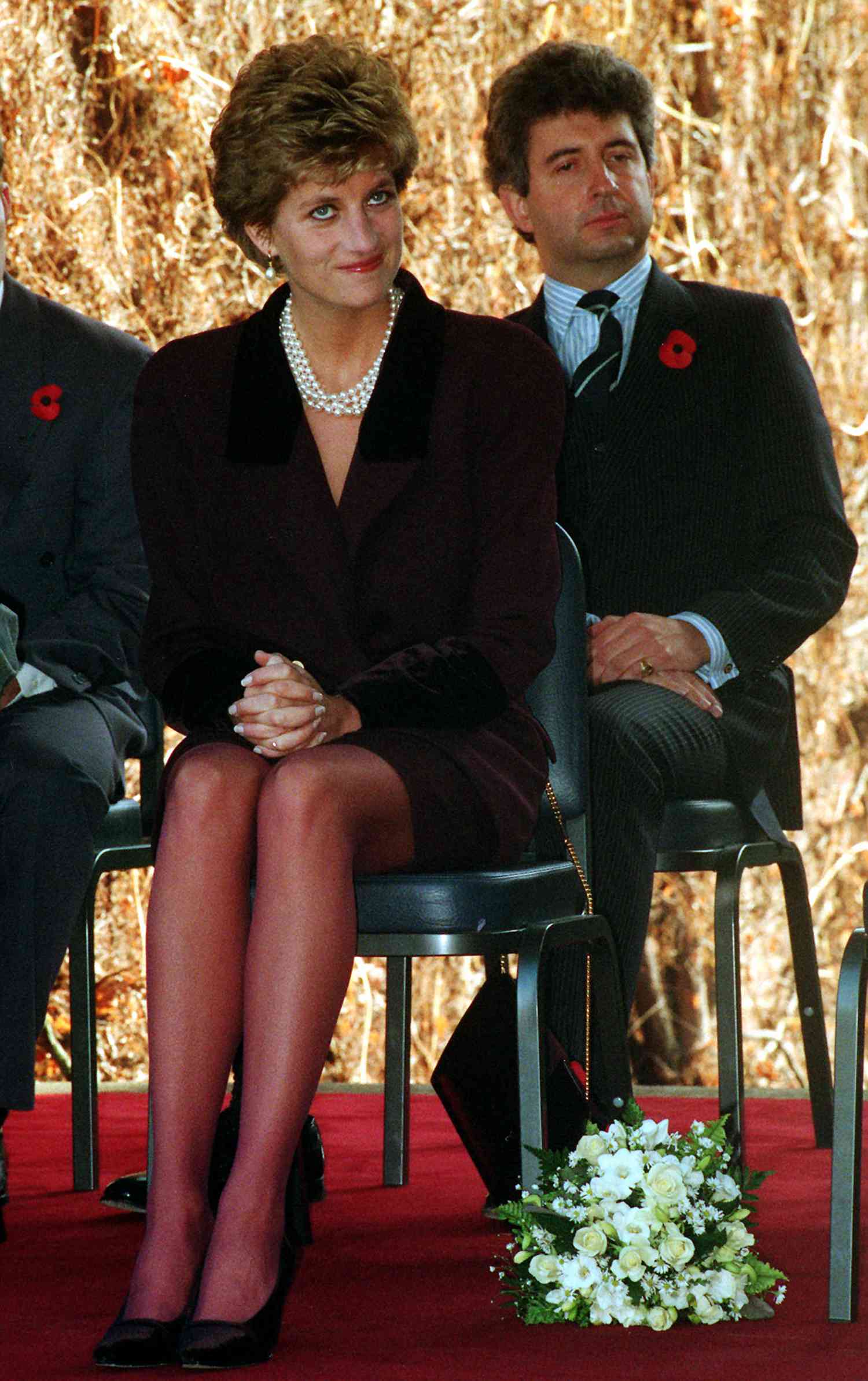Princess Diana with Patrick Jephson